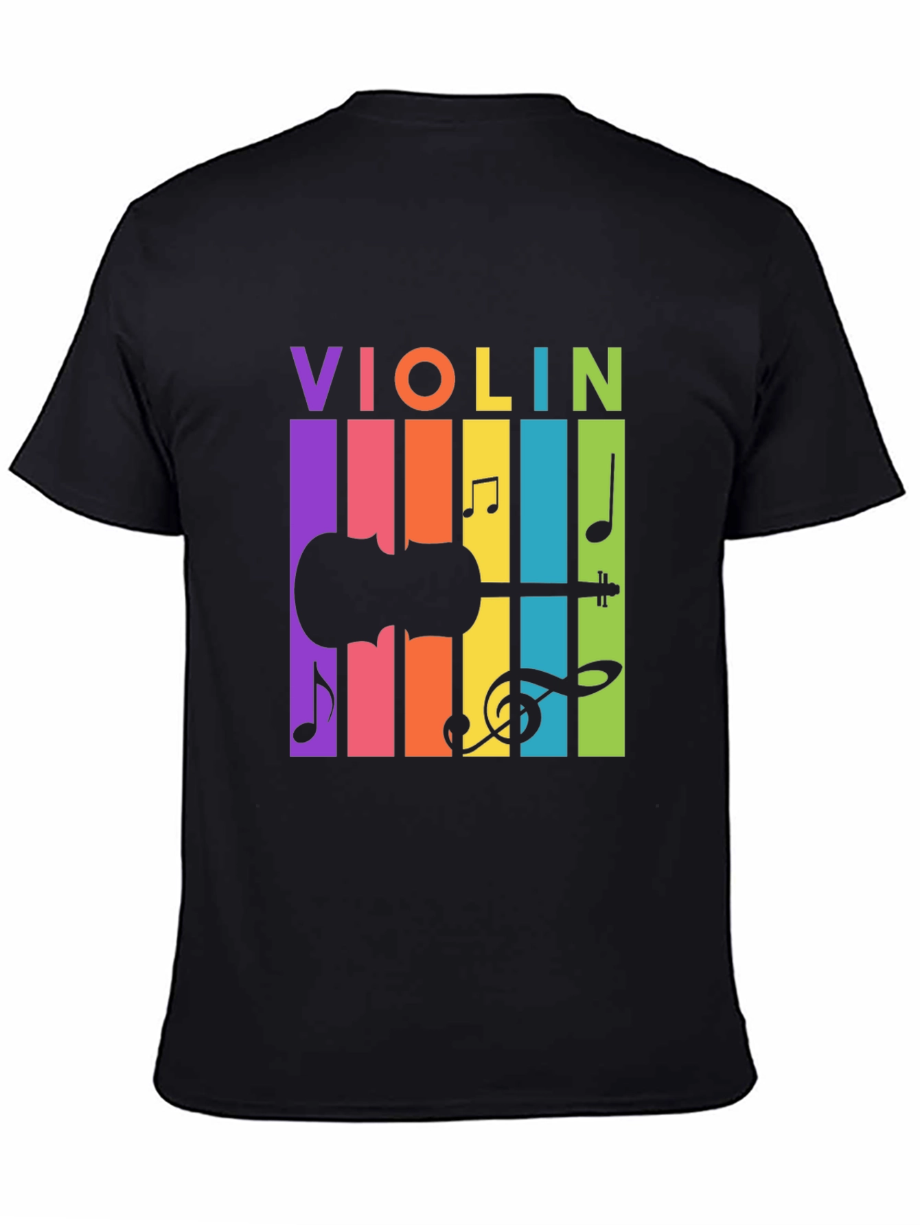 Colorful Violin Music T-Shirt - Graphic Tee