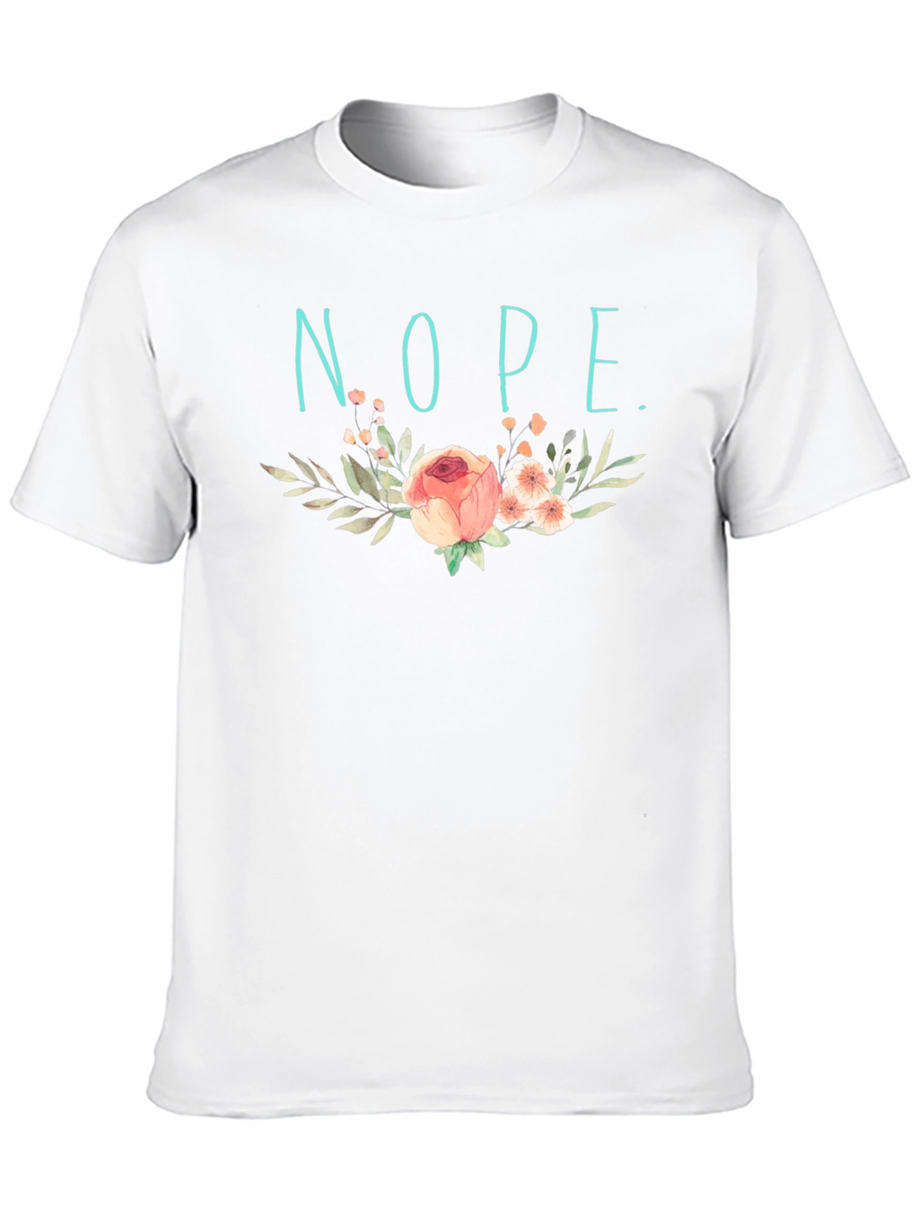 Floral Nope Graphic T-Shirt