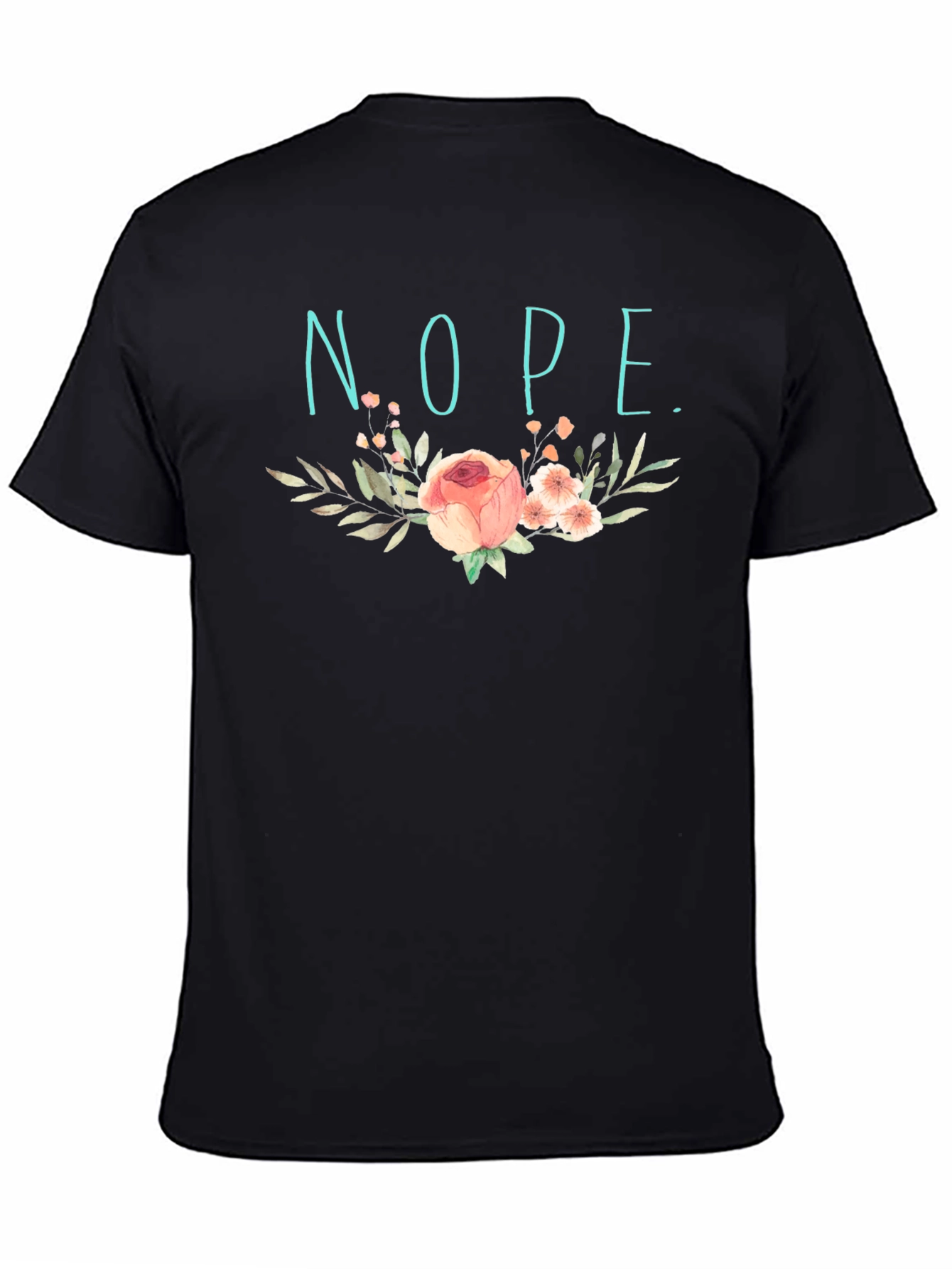 Floral Nope Graphic T-Shirt