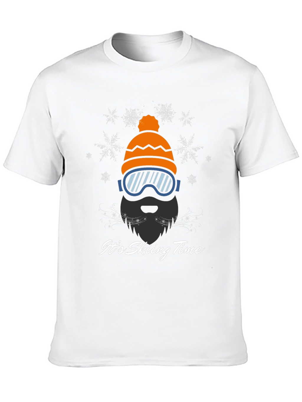 Skiing Time Graphic Tee - Winter Adventure Shirt