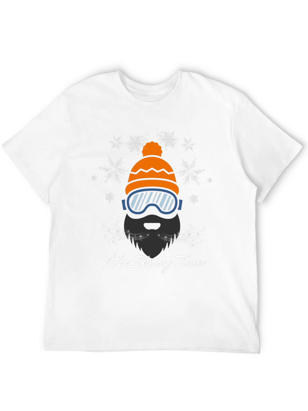 Skiing Time Graphic Tee - Winter Adventure Shirt