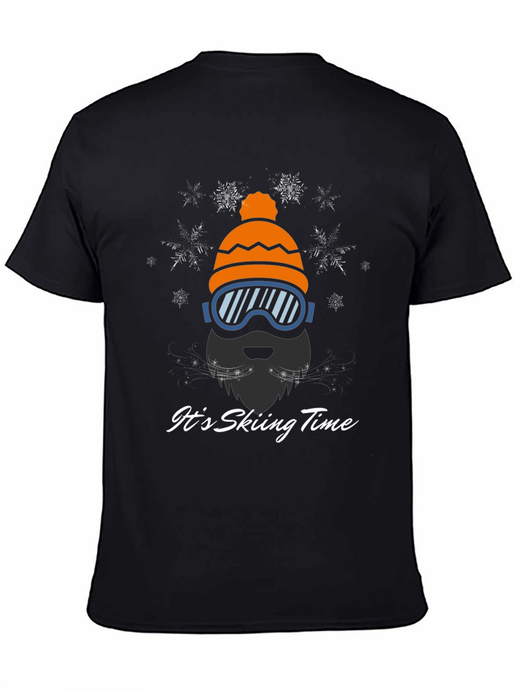 Skiing Time Graphic Tee - Winter Adventure Shirt