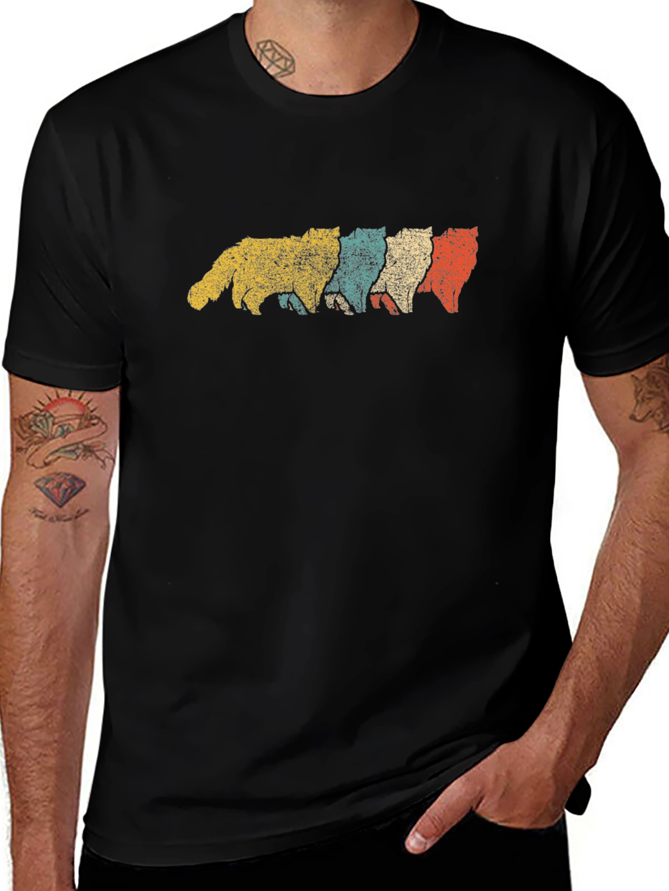 Retro Cat Lover T-Shirt - Vintage Style Pet Tee