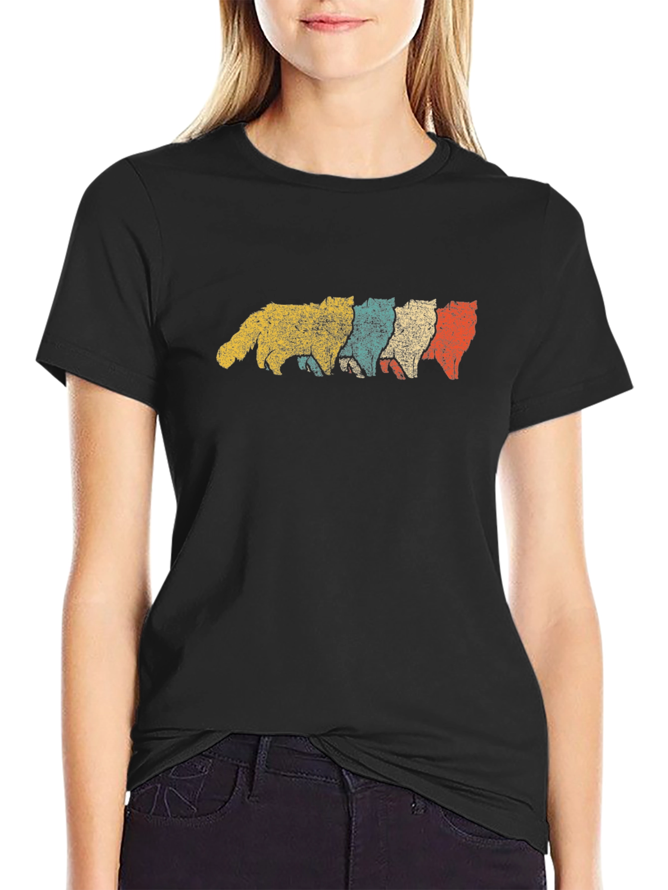 Retro Cat Lover T-Shirt - Vintage Style Pet Tee