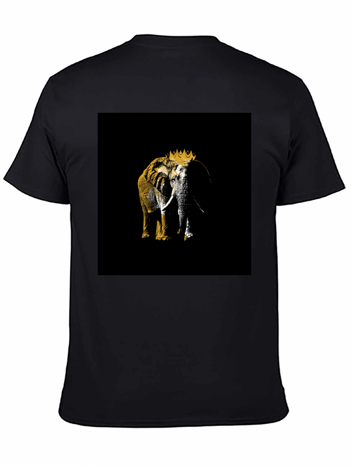 King Elephant Black T-Shirt Graphic Tee