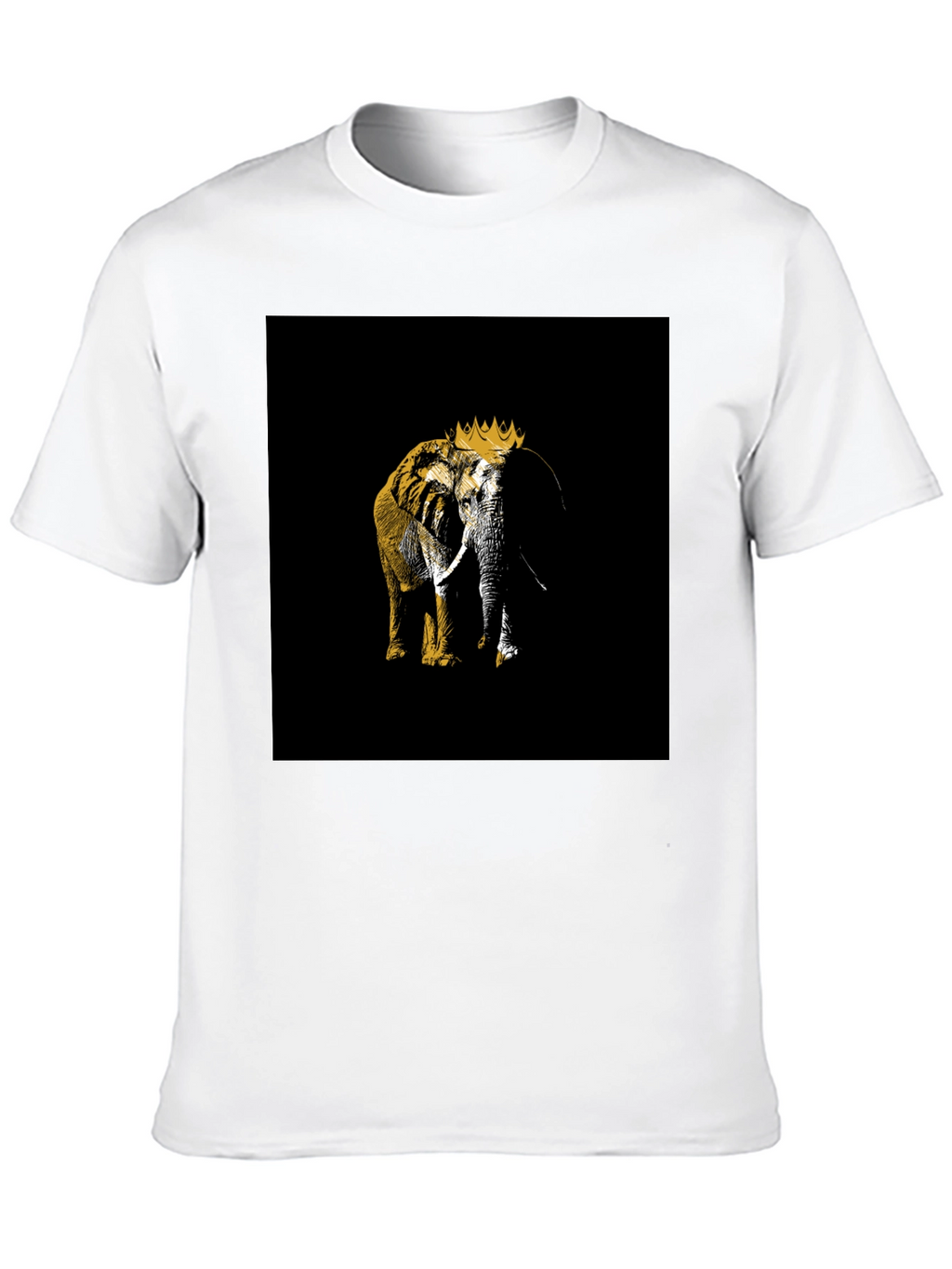 King Elephant Black T-Shirt Graphic Tee