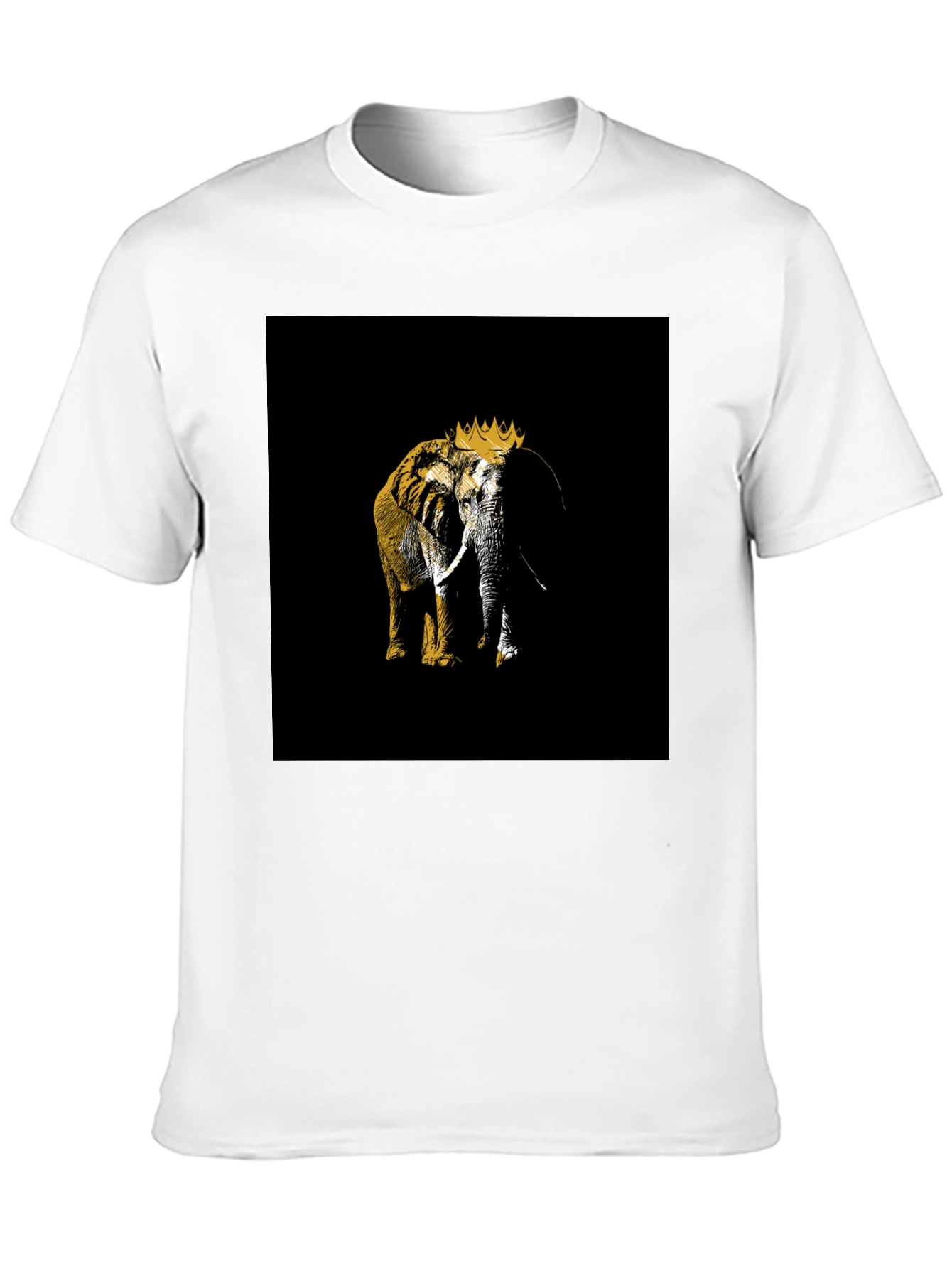 King Elephant Black T-Shirt Graphic Tee