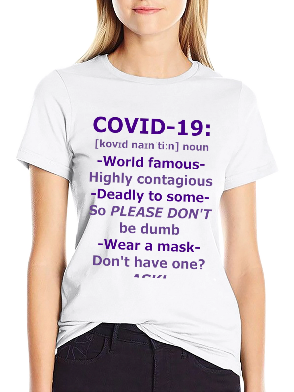 COVID-19 Awareness Graphic Tee - Wear a Mask!