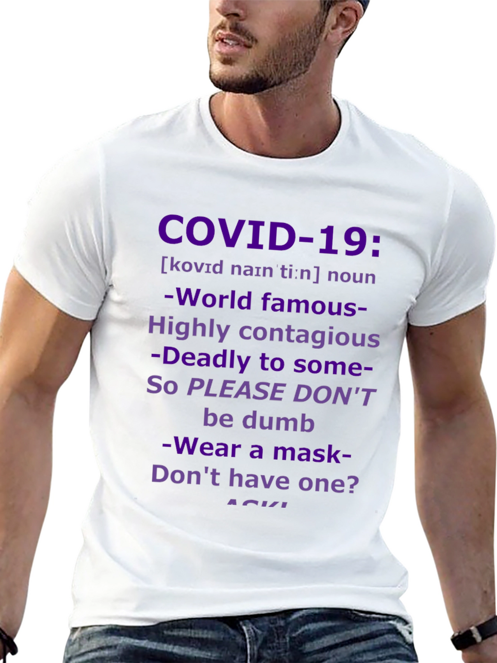 COVID-19 Awareness Graphic Tee - Wear a Mask!