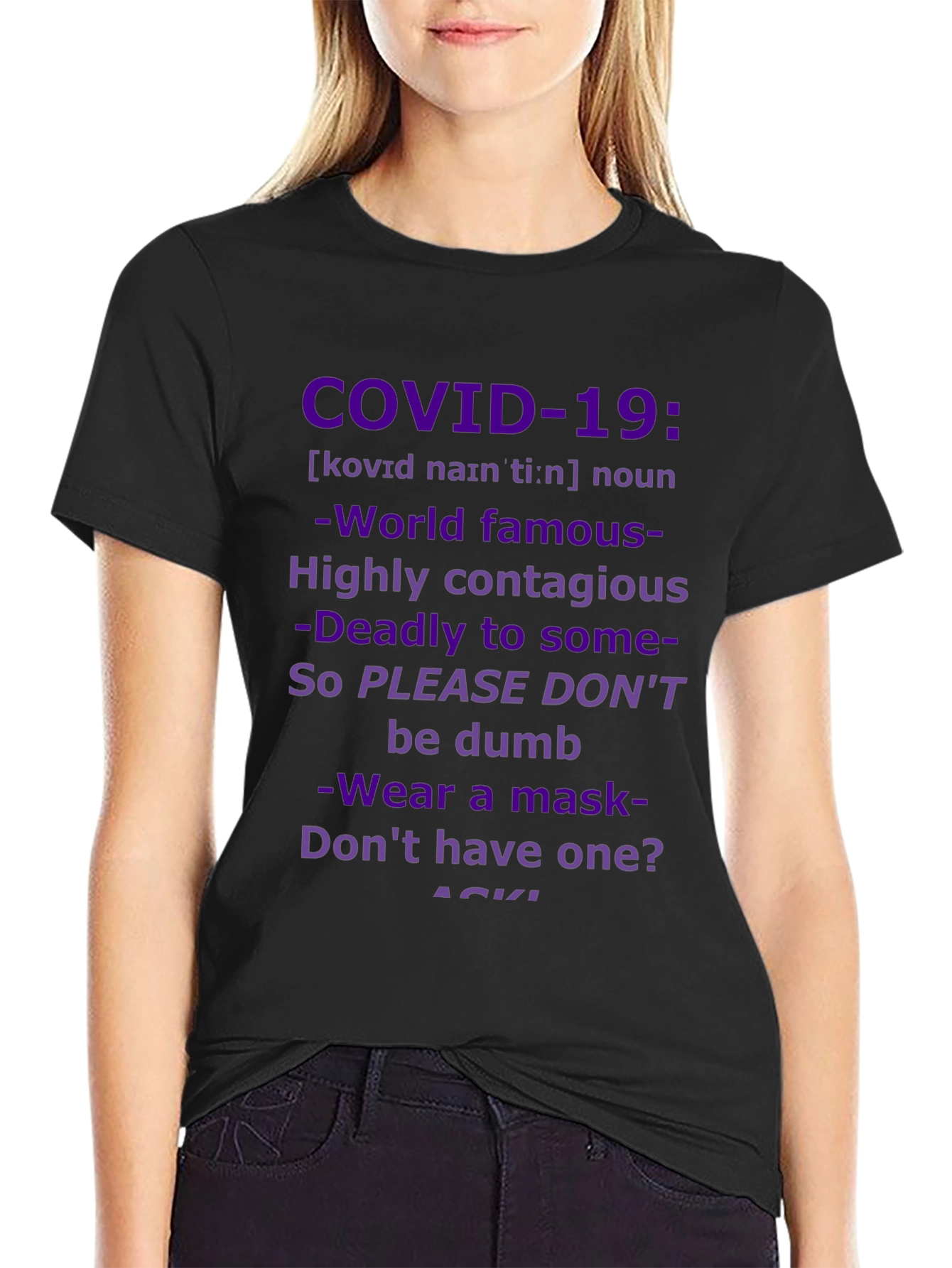 COVID-19 Awareness Graphic Tee - Wear a Mask!