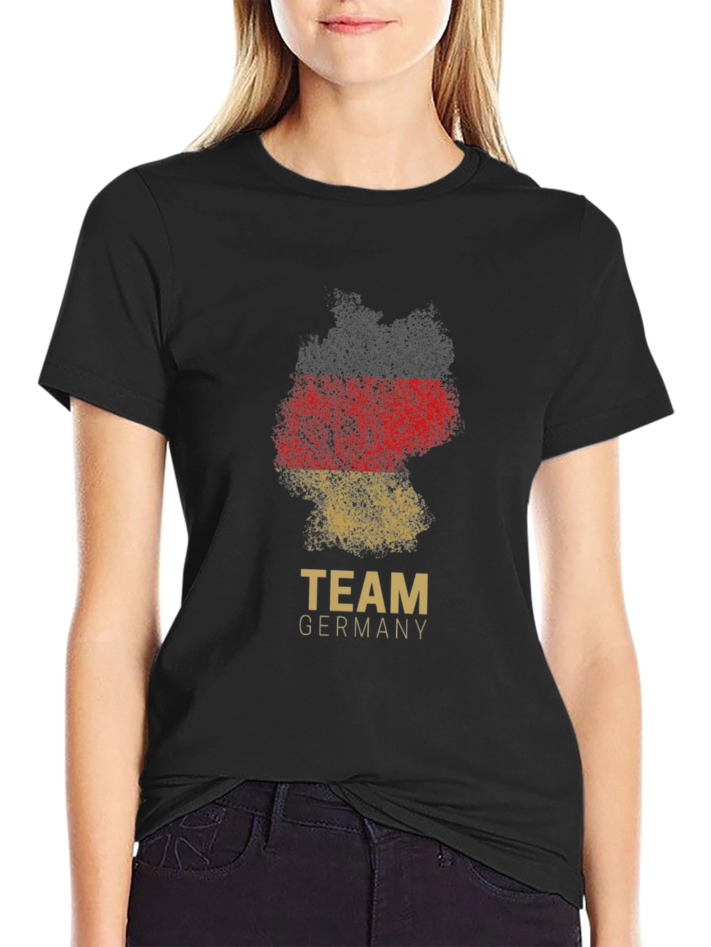 Team Germany T-Shirt - Grunge Flag Design