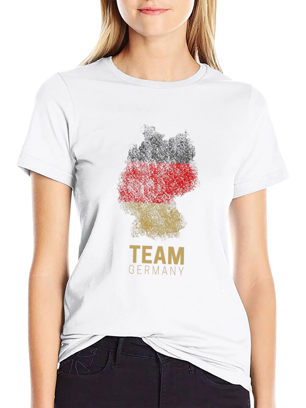 Team Germany T-Shirt - Grunge Flag Design