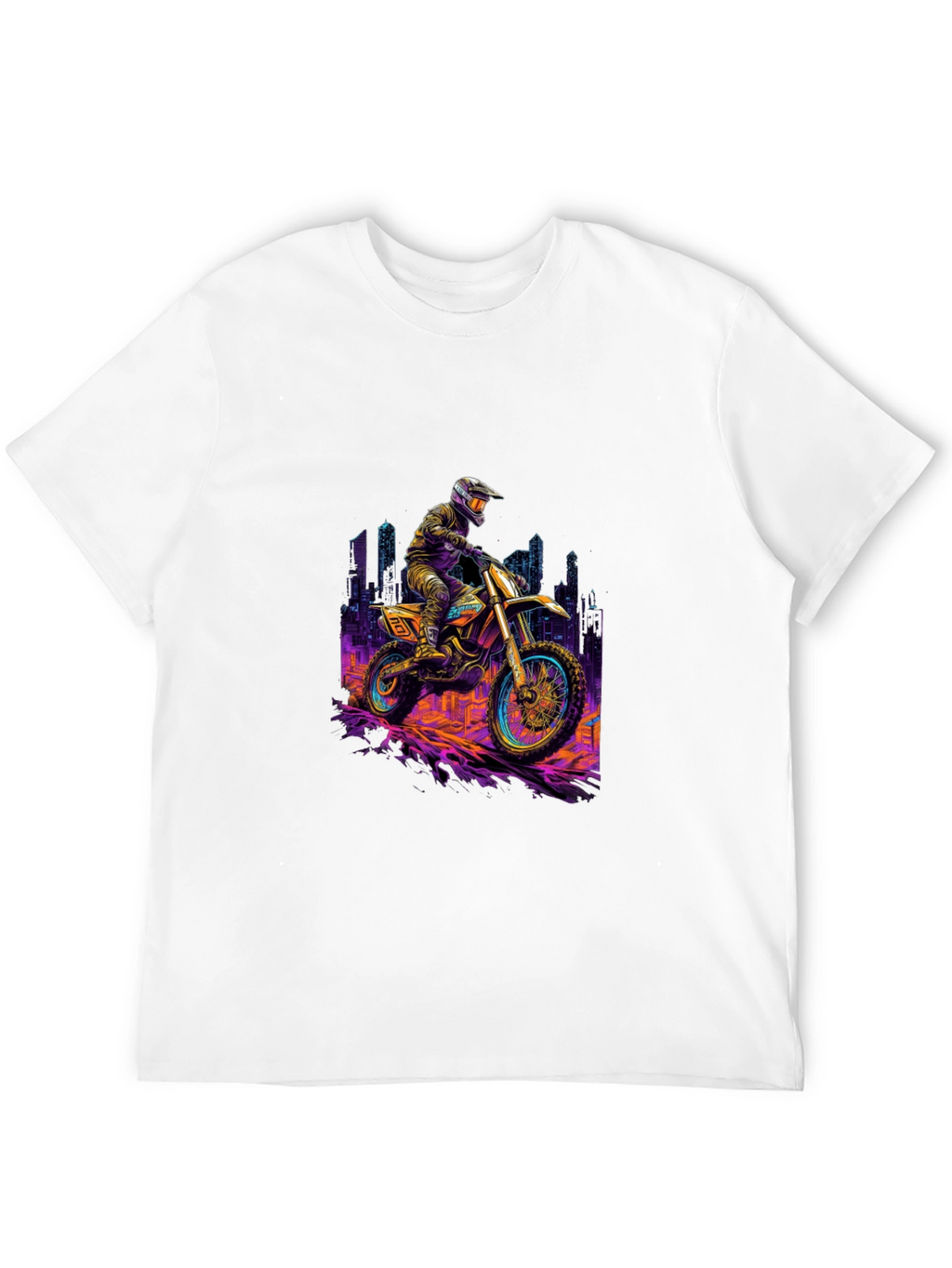 Motorcycle Ride T-Shirt - Black Cotton Blend