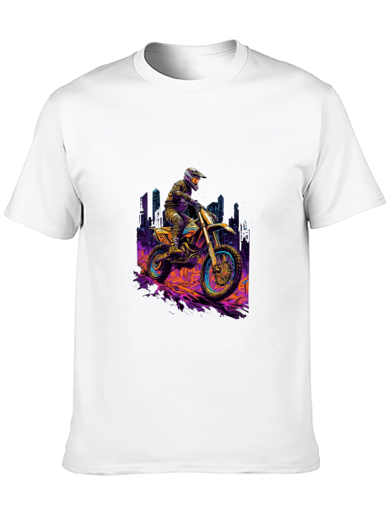 Motorcycle Ride T-Shirt - Black Cotton Blend