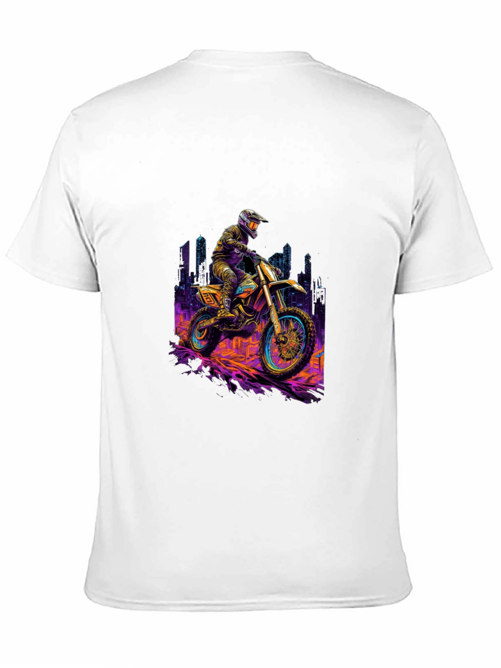 Motorcycle Ride T-Shirt - Black Cotton Blend