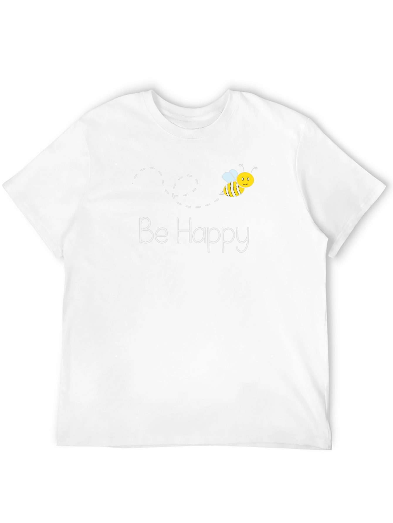 Be Happy Bee Graphic T-Shirt