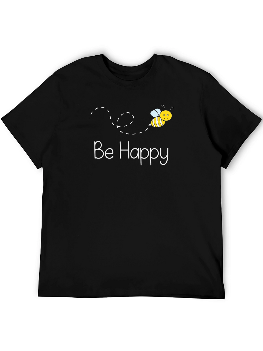 Be Happy Bee Graphic T-Shirt