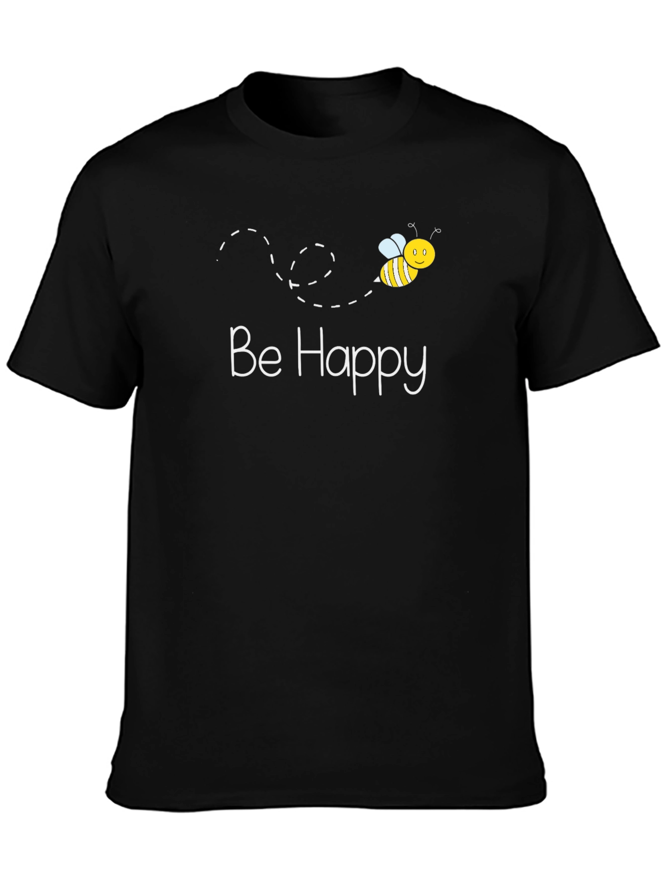 Be Happy Bee Graphic T-Shirt