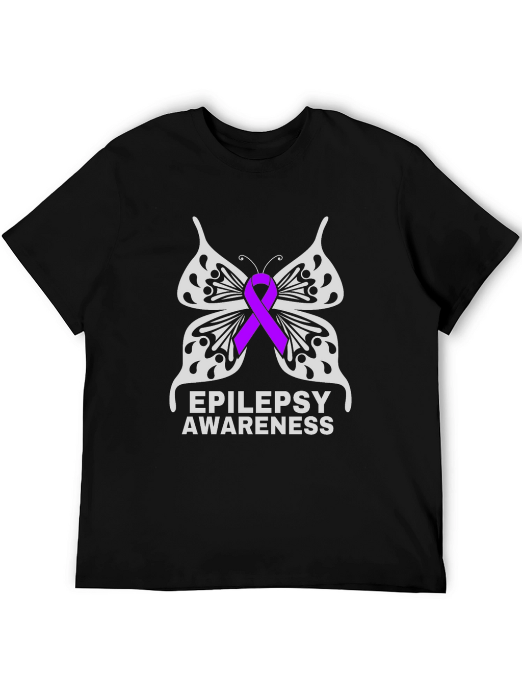 Epilepsy Awareness Butterfly Ribbon T-Shirt