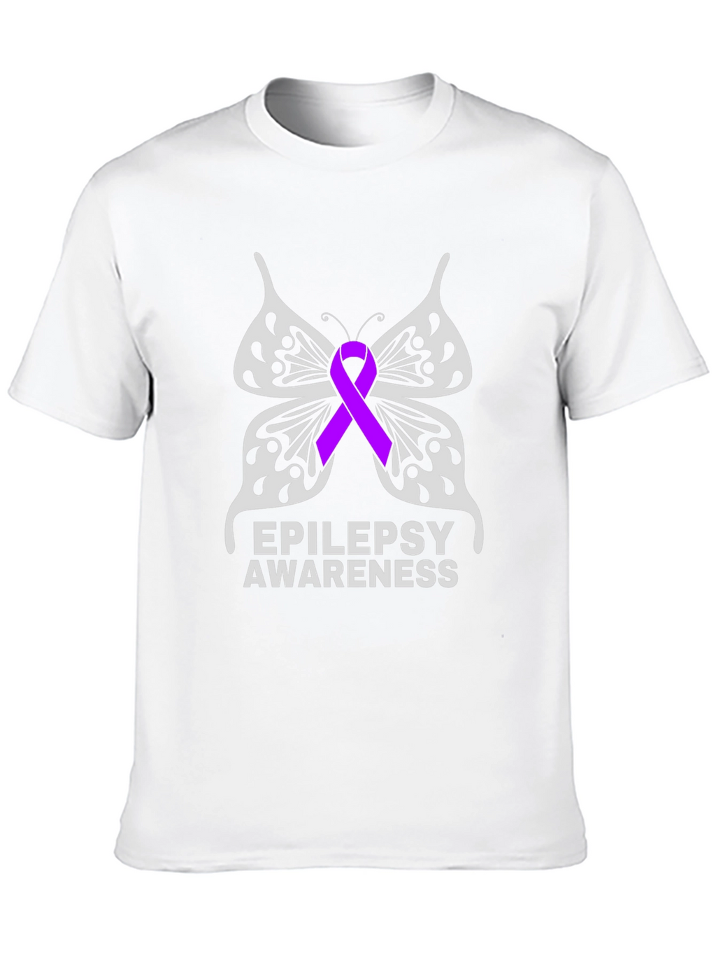 Epilepsy Awareness Butterfly Ribbon T-Shirt