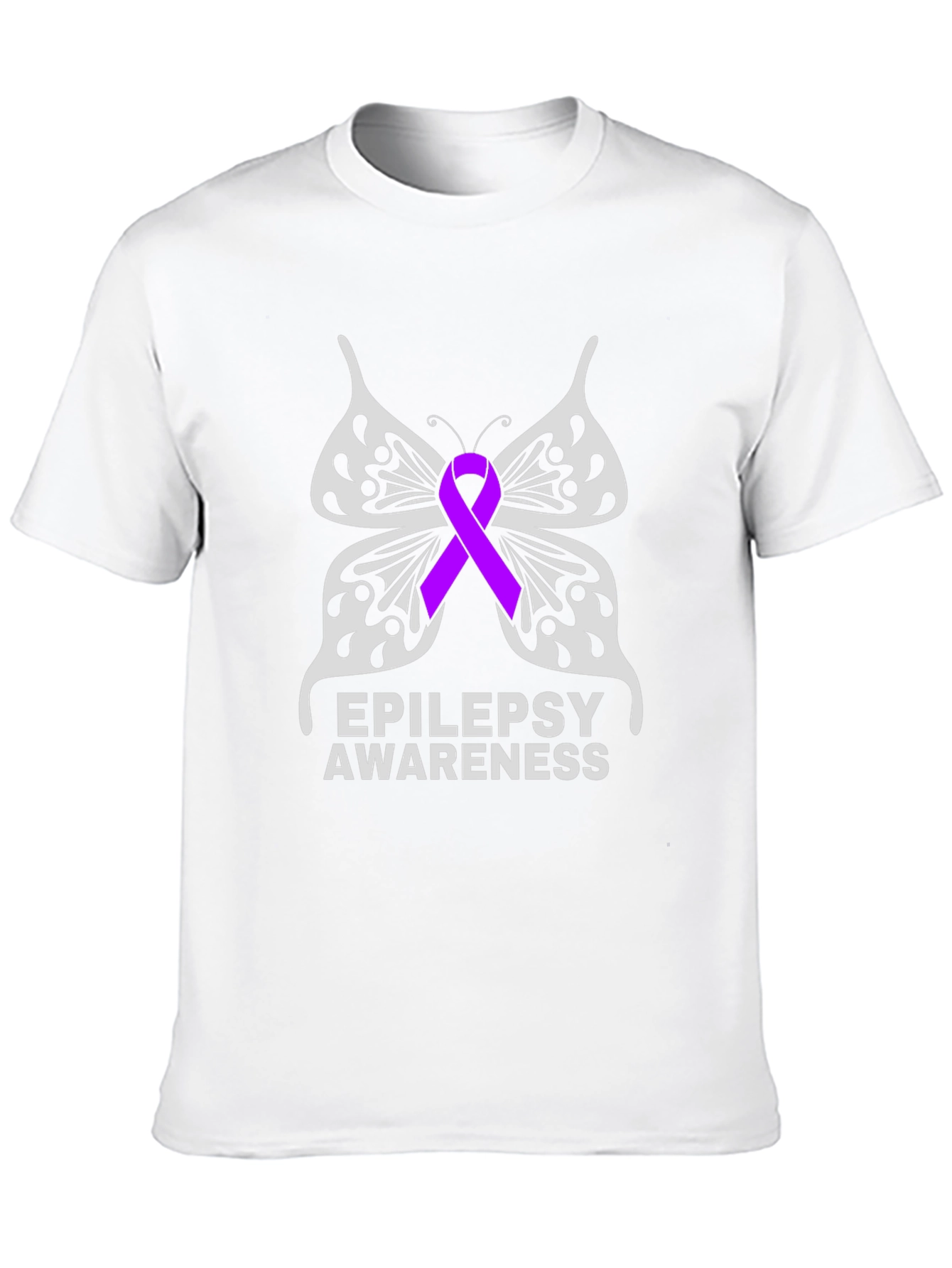 Epilepsy Awareness Butterfly Ribbon T-Shirt