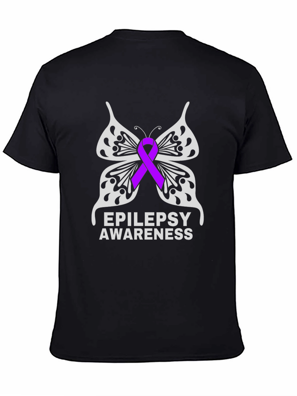 Epilepsy Awareness Butterfly Ribbon T-Shirt
