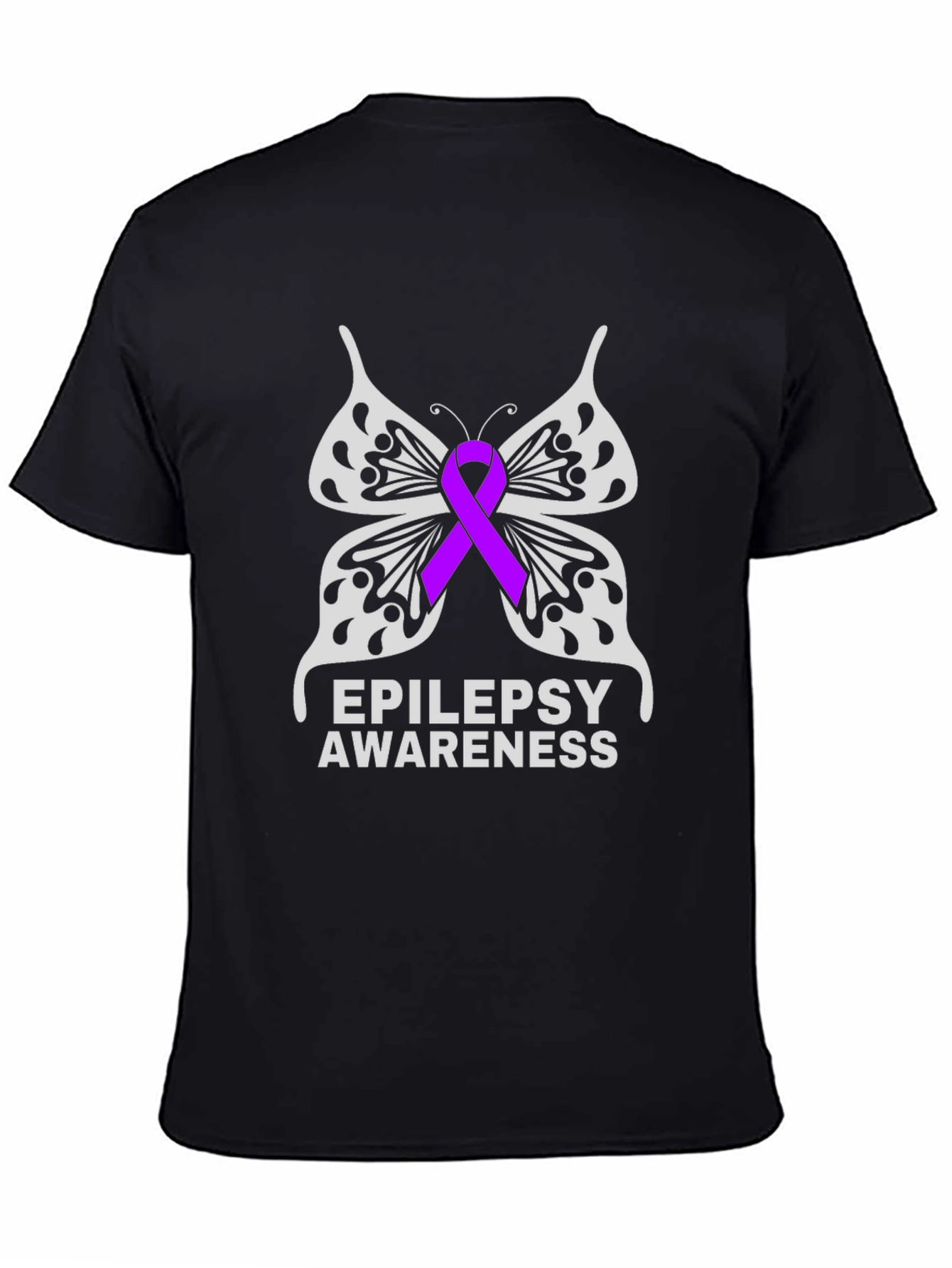 Epilepsy Awareness Butterfly Ribbon T-Shirt