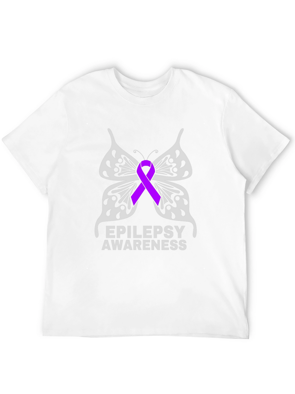 Epilepsy Awareness Butterfly Ribbon T-Shirt