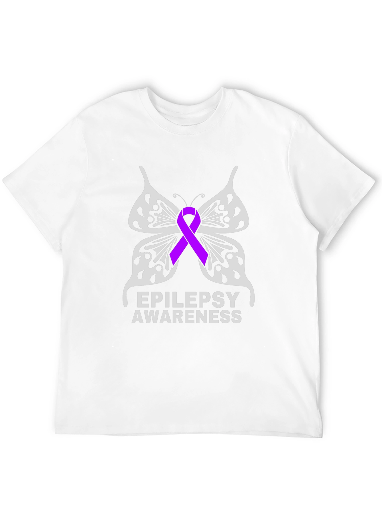 Epilepsy Awareness Butterfly Ribbon T-Shirt