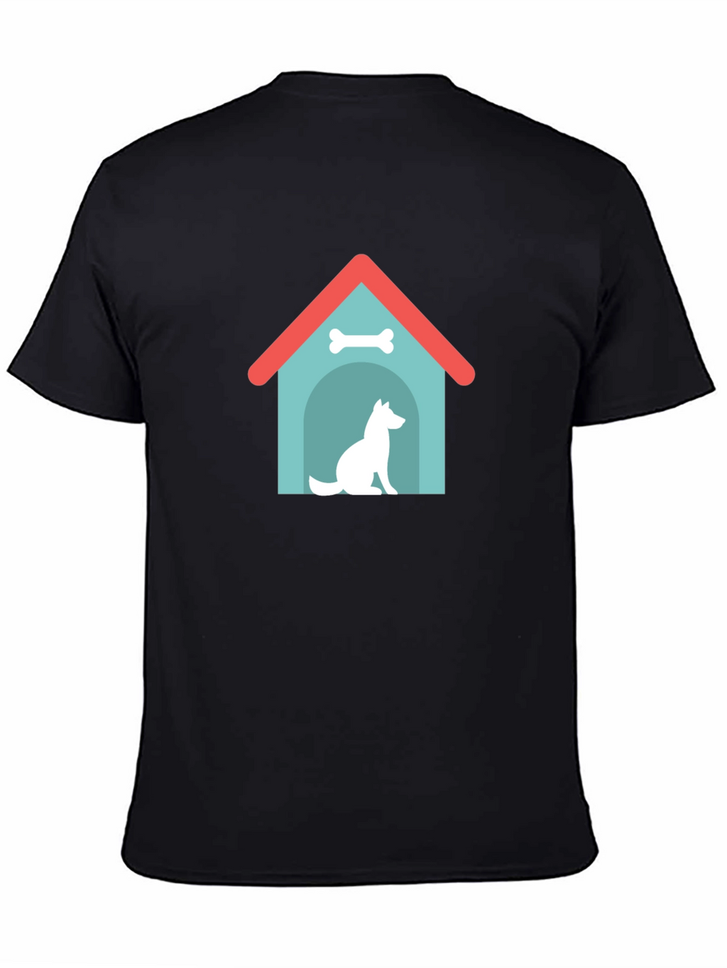Dog House Graphic Tee - Black Cotton Shirt