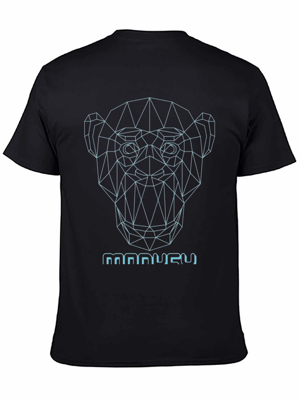 Geometric Monkey Graphic Tee - Modern Style