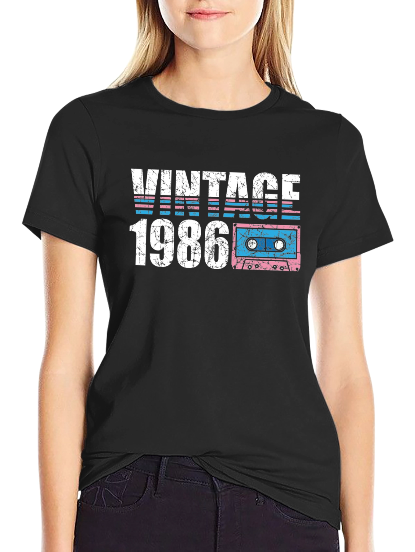 Vintage 1986 Cassette Tape T-Shirt