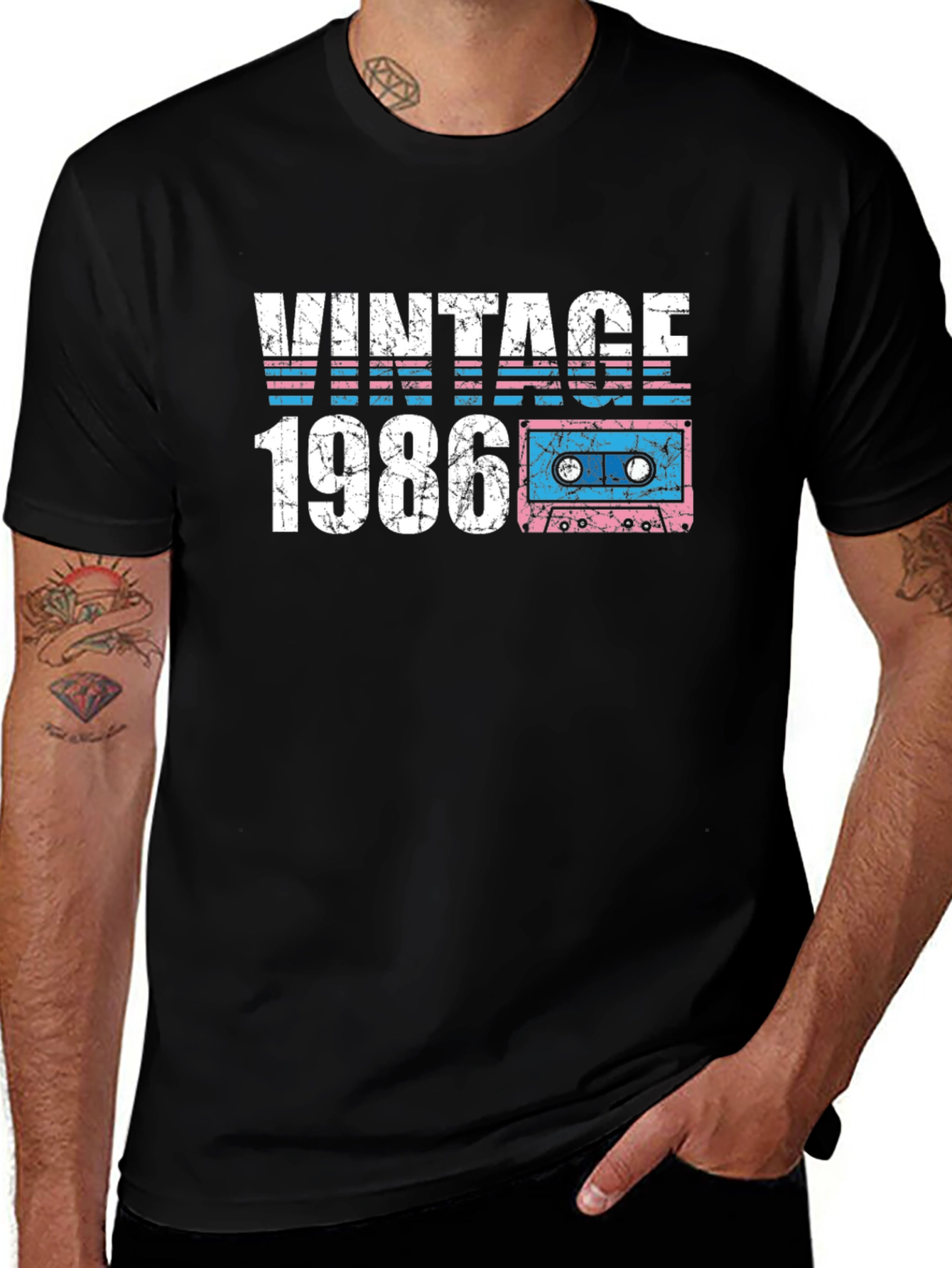 Vintage 1986 Cassette Tape T-Shirt