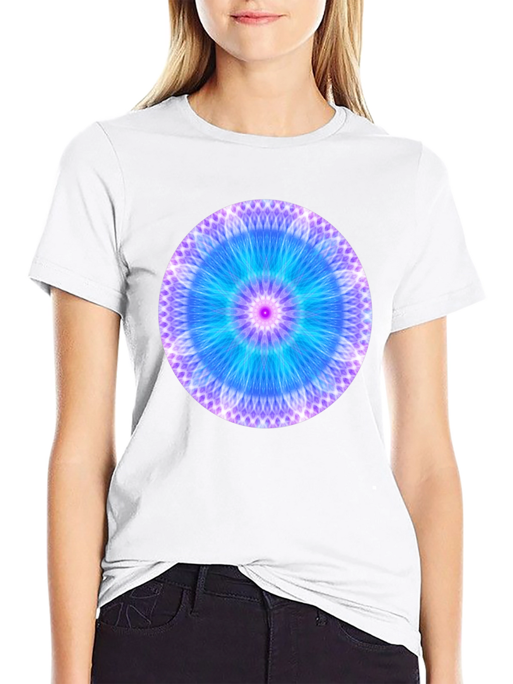 Vibrant Mandala Graphic Tee - Casual Comfort