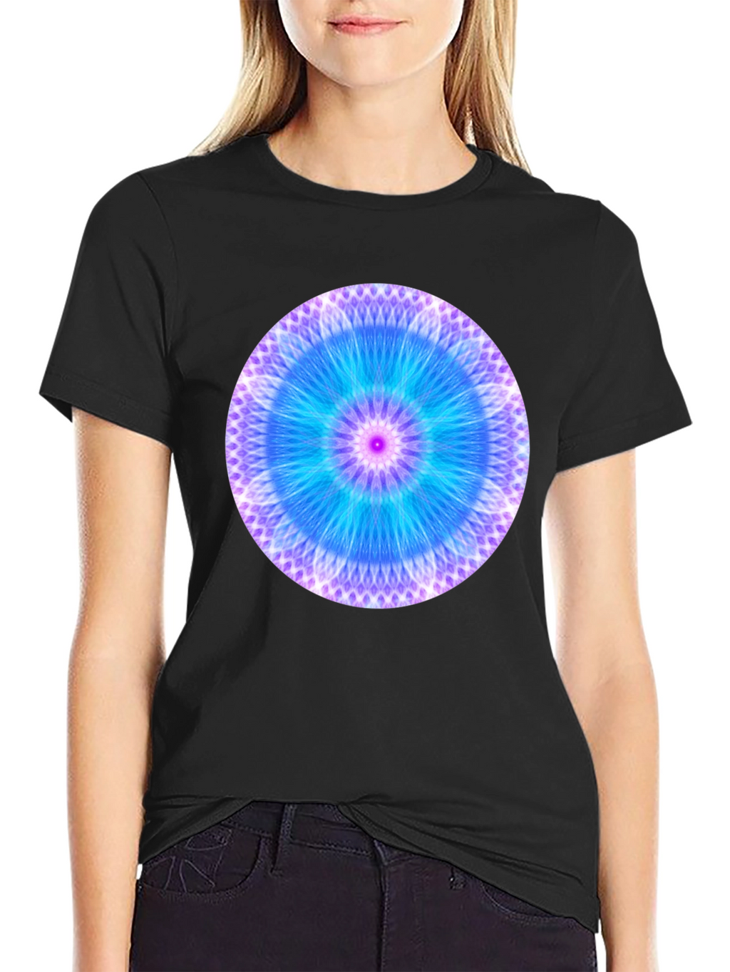 Vibrant Mandala Graphic Tee - Casual Comfort
