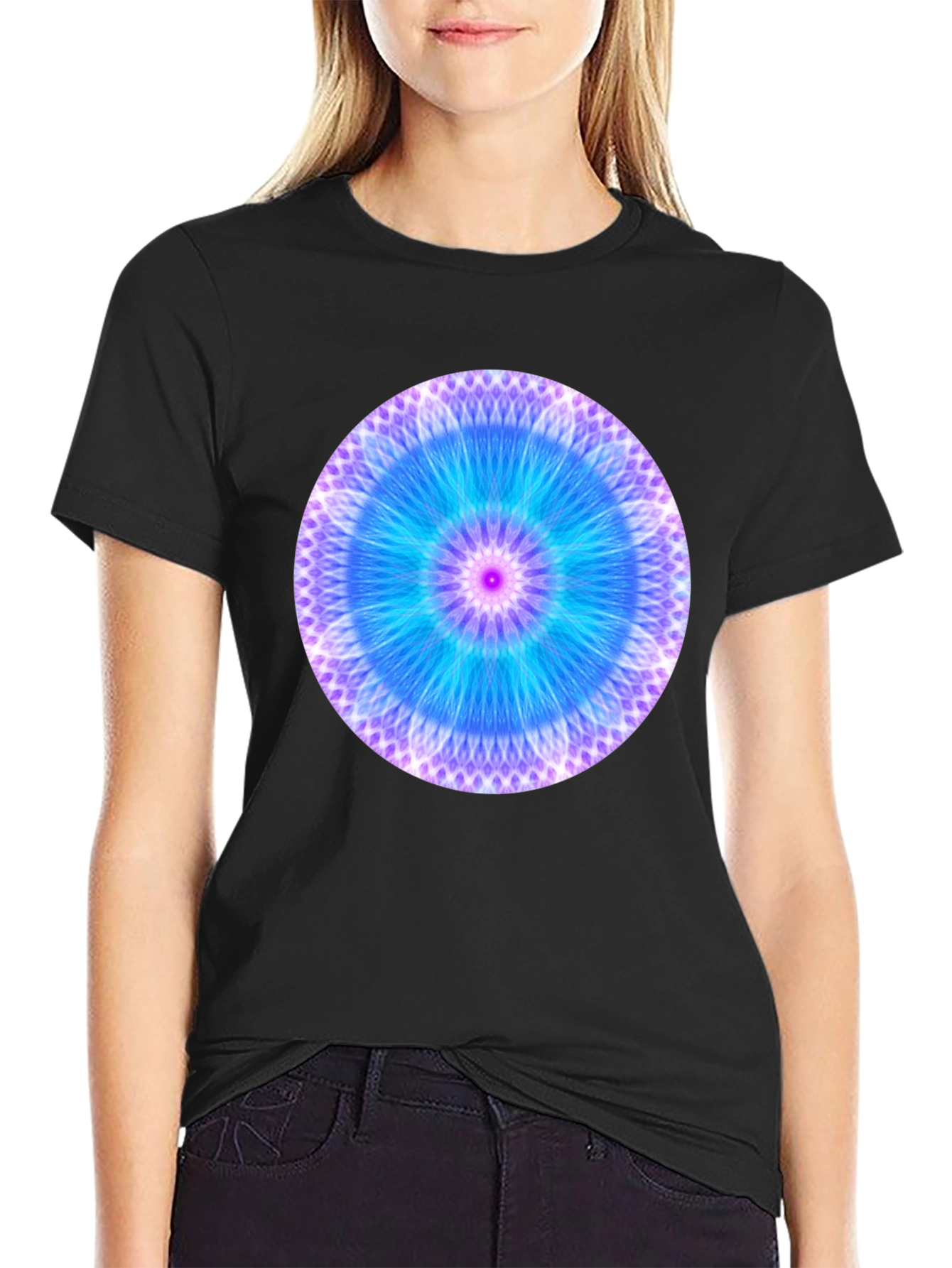 Vibrant Mandala Graphic Tee - Casual Comfort