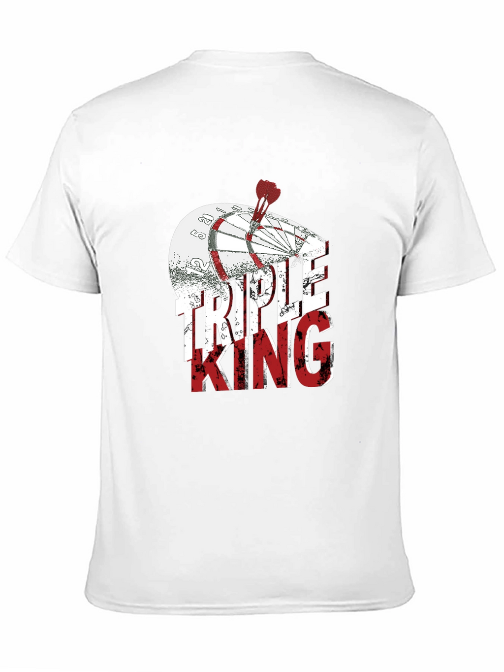 Triple King Graphic T-Shirt - Dartboard Design