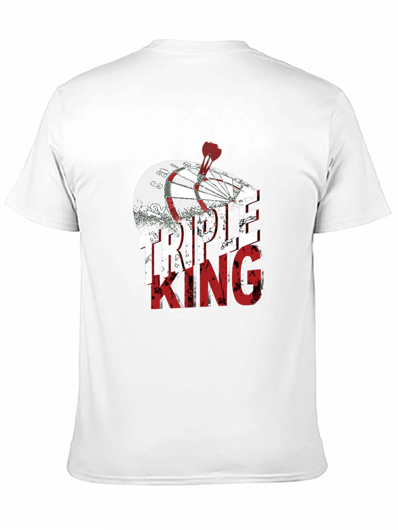 Triple King Graphic T-Shirt - Dartboard Design