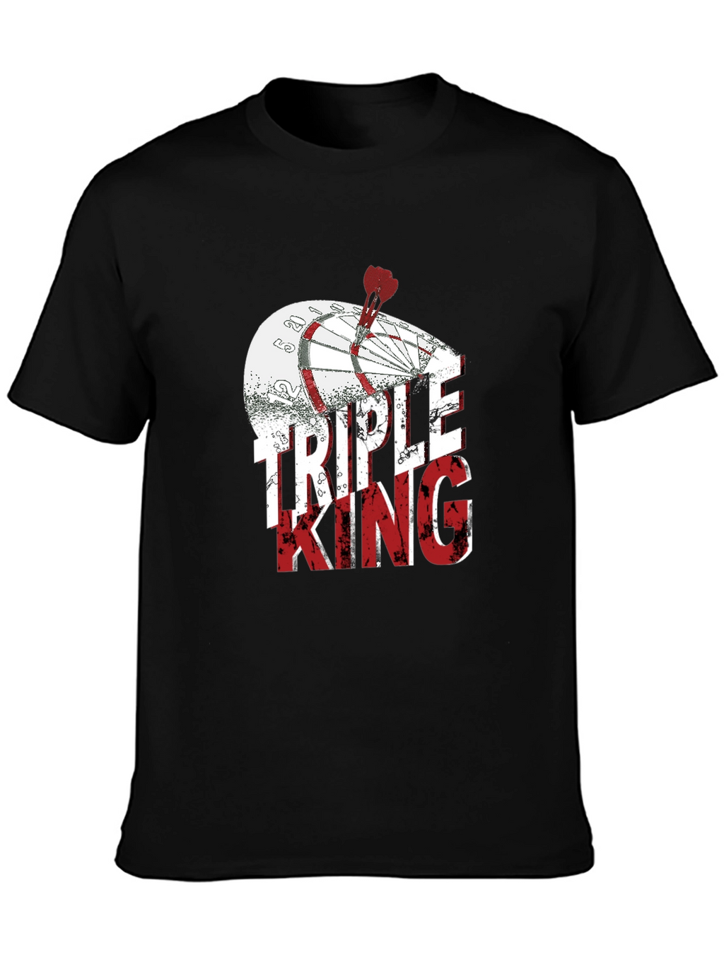 Triple King Graphic T-Shirt - Dartboard Design