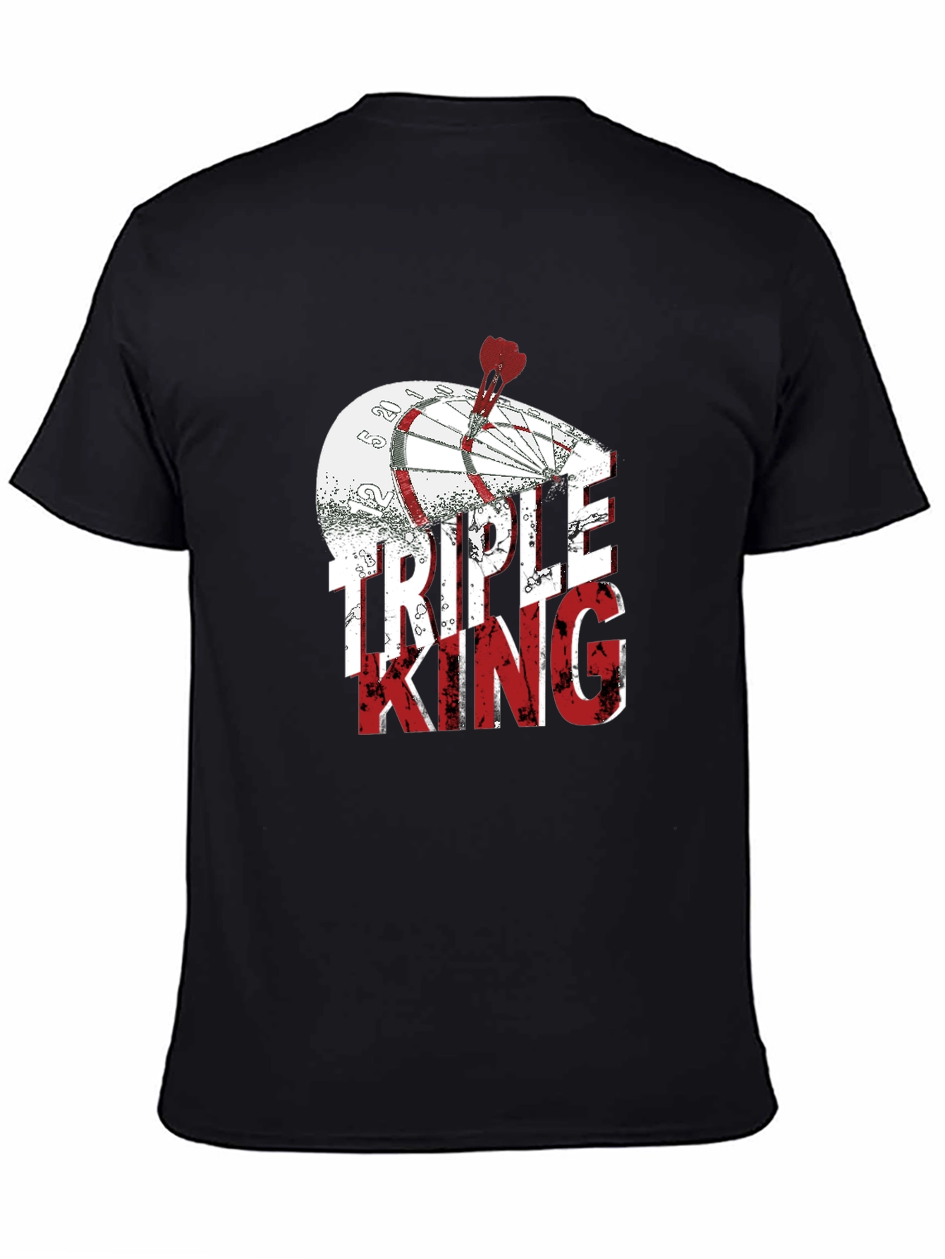 Triple King Graphic T-Shirt - Dartboard Design