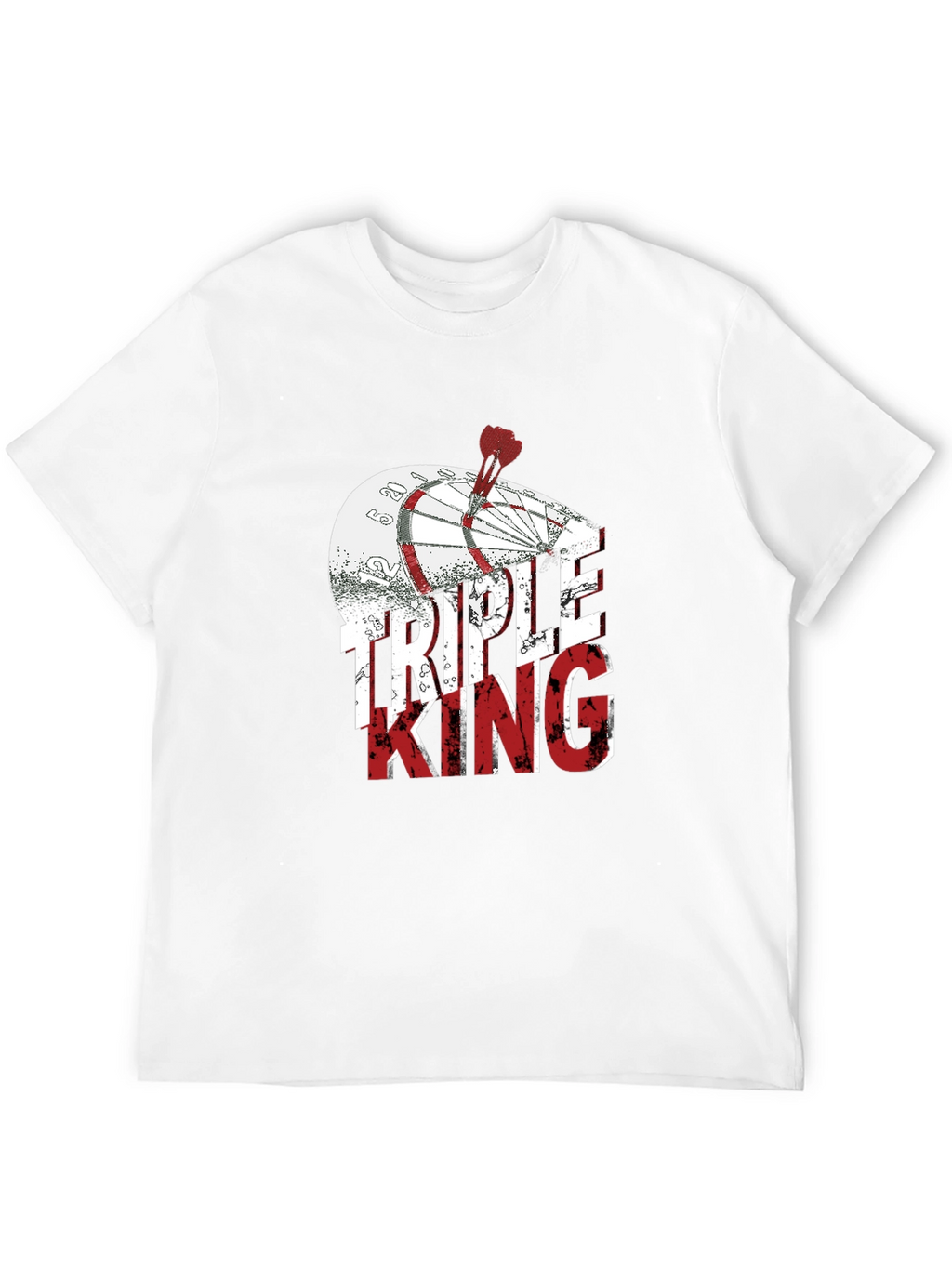 Triple King Graphic T-Shirt - Dartboard Design
