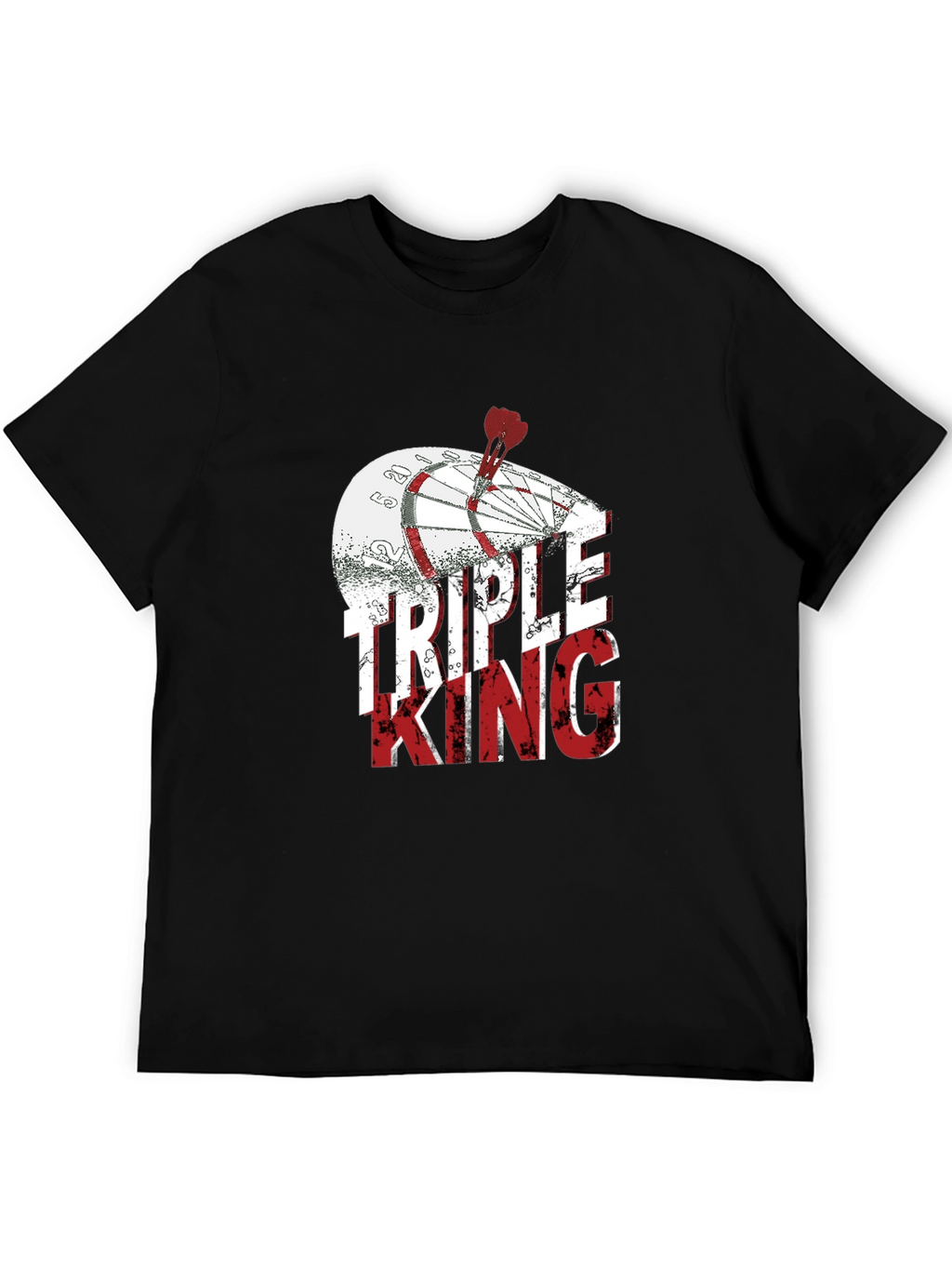 Triple King Graphic T-Shirt - Dartboard Design