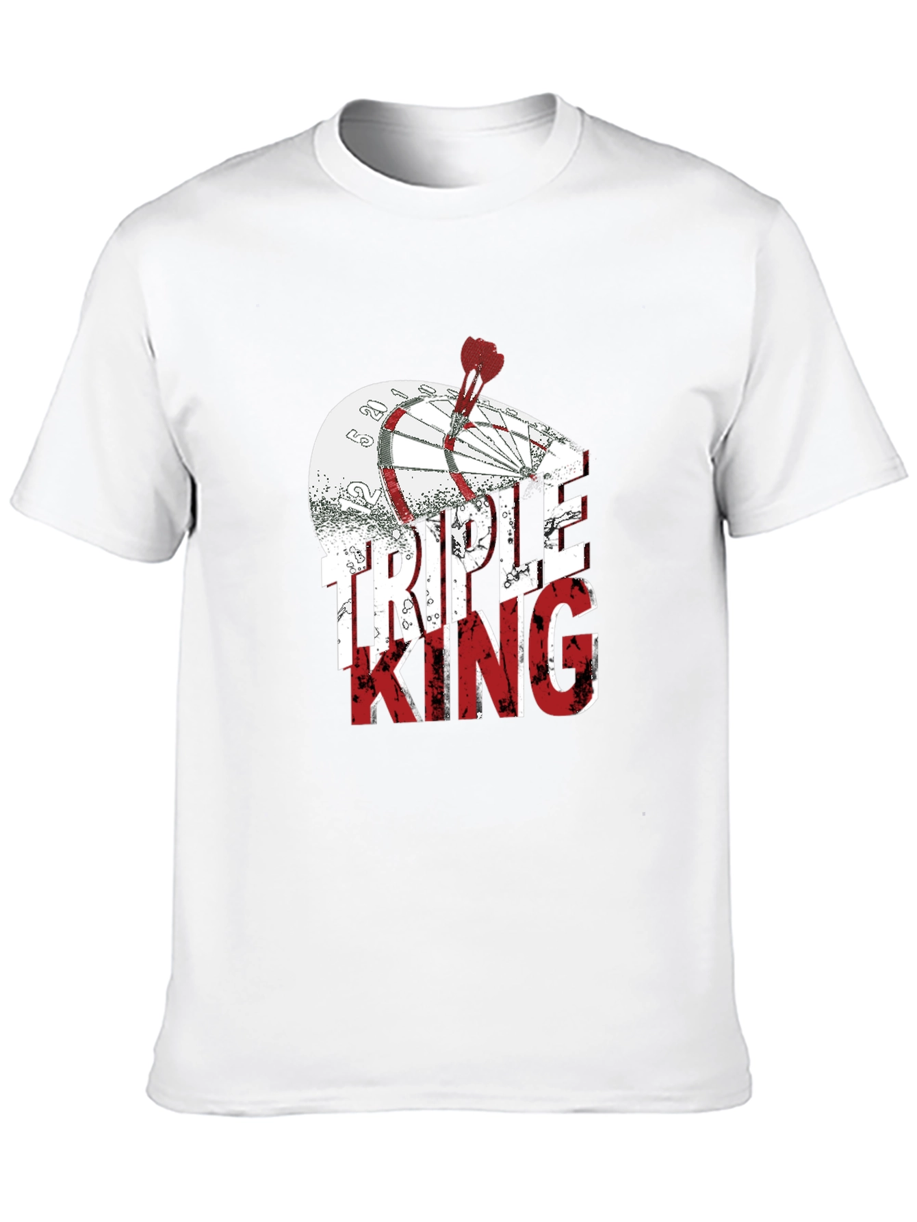 Triple King Graphic T-Shirt - Dartboard Design