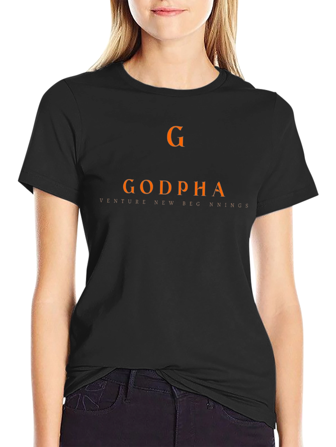 Godpha Venture New Beginnings Black T-Shirt