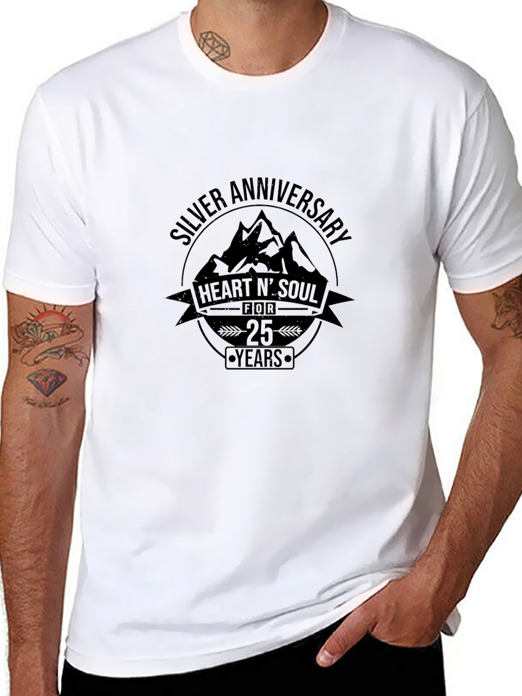 Silver Anniversary Heart N Soul T-Shirt