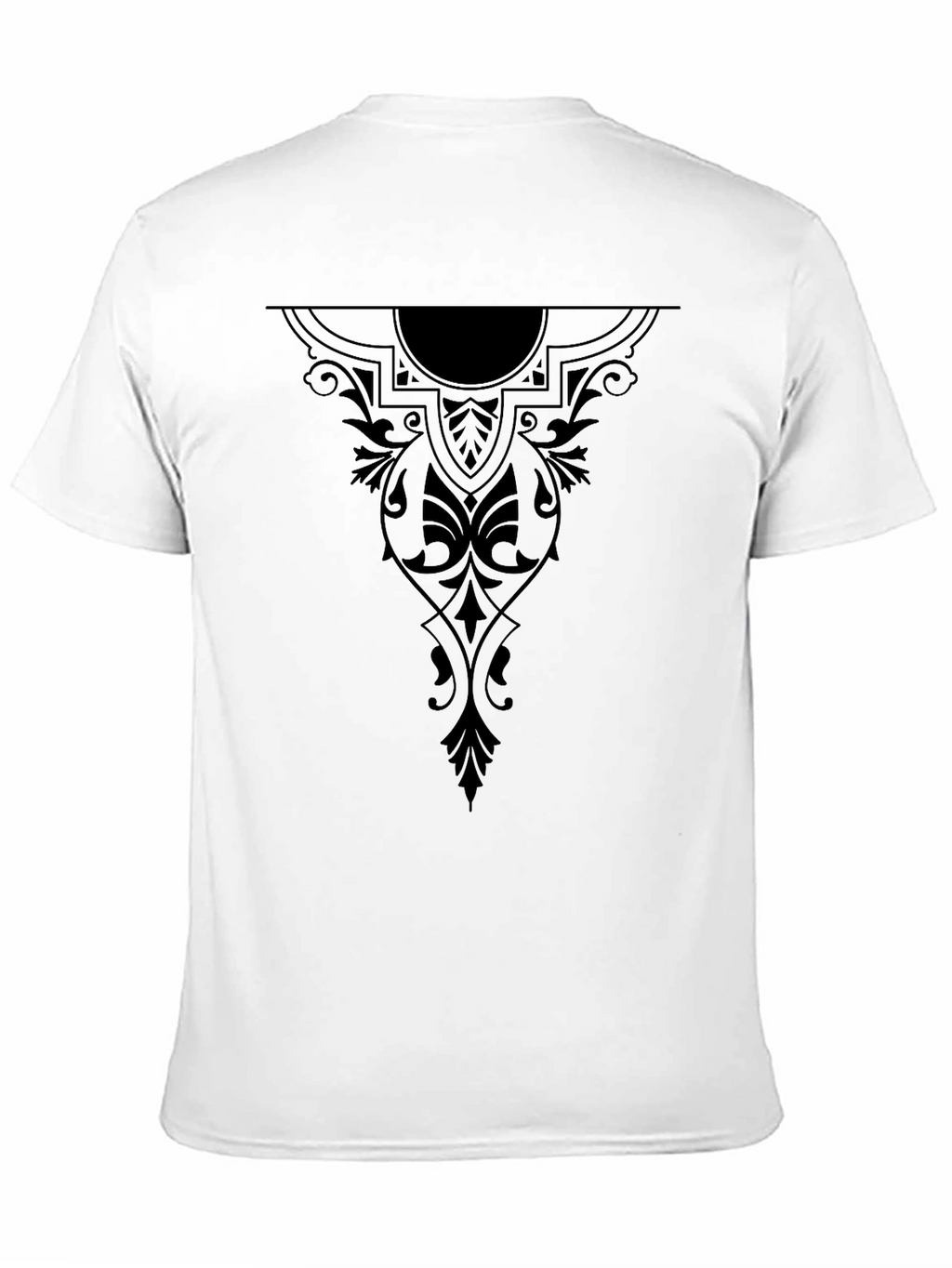 Elegant Black Graphic Tee for Men