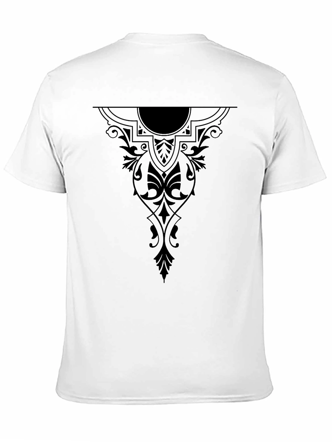 Elegant Black Graphic Tee for Men
