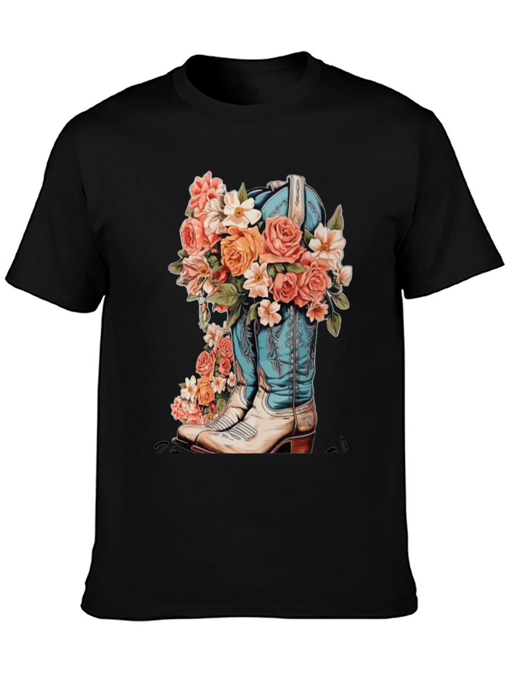 Floral Cowboy Boot Graphic Tee