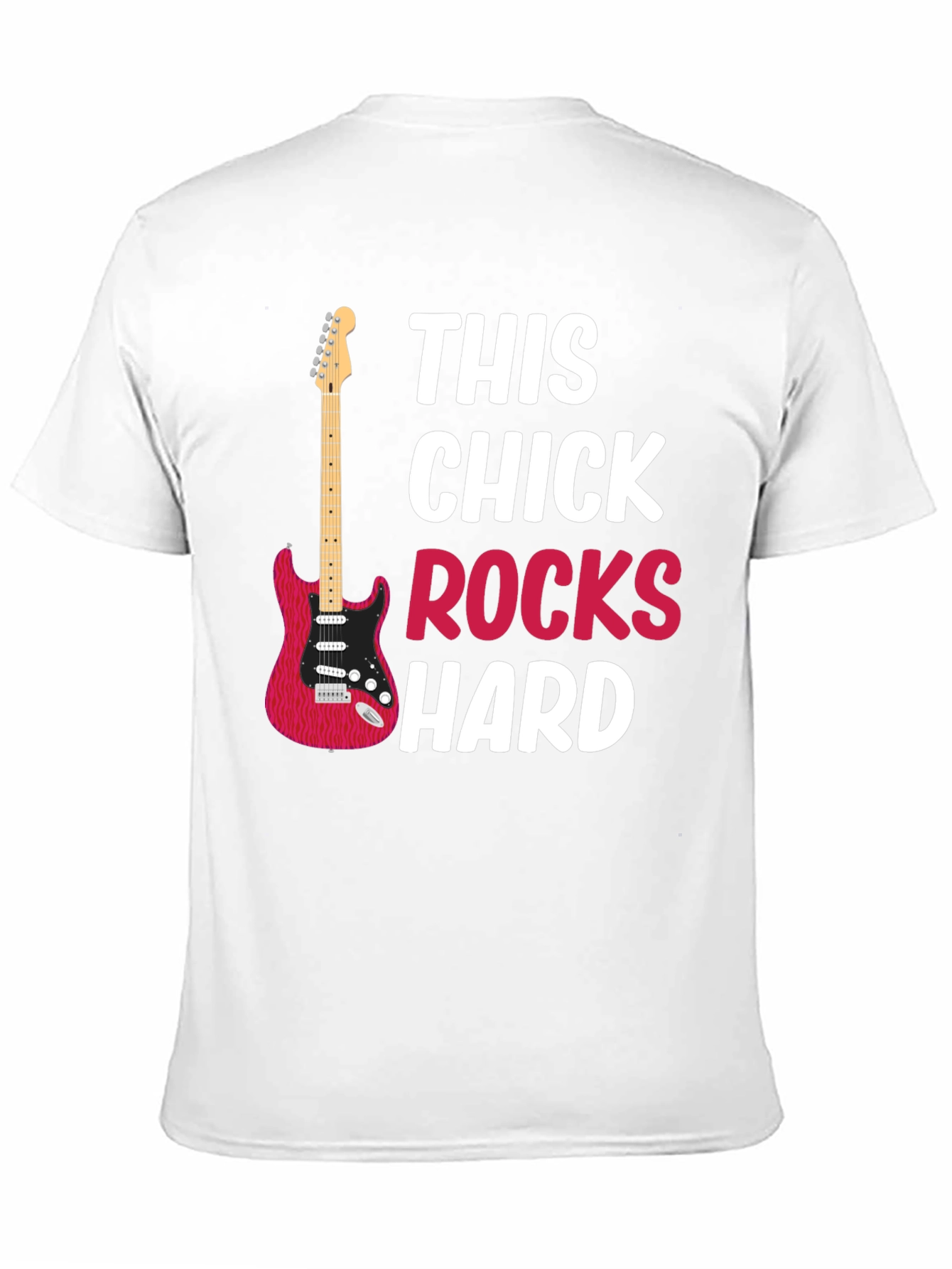 This Chick Rocks Hard Graphic T-Shirt