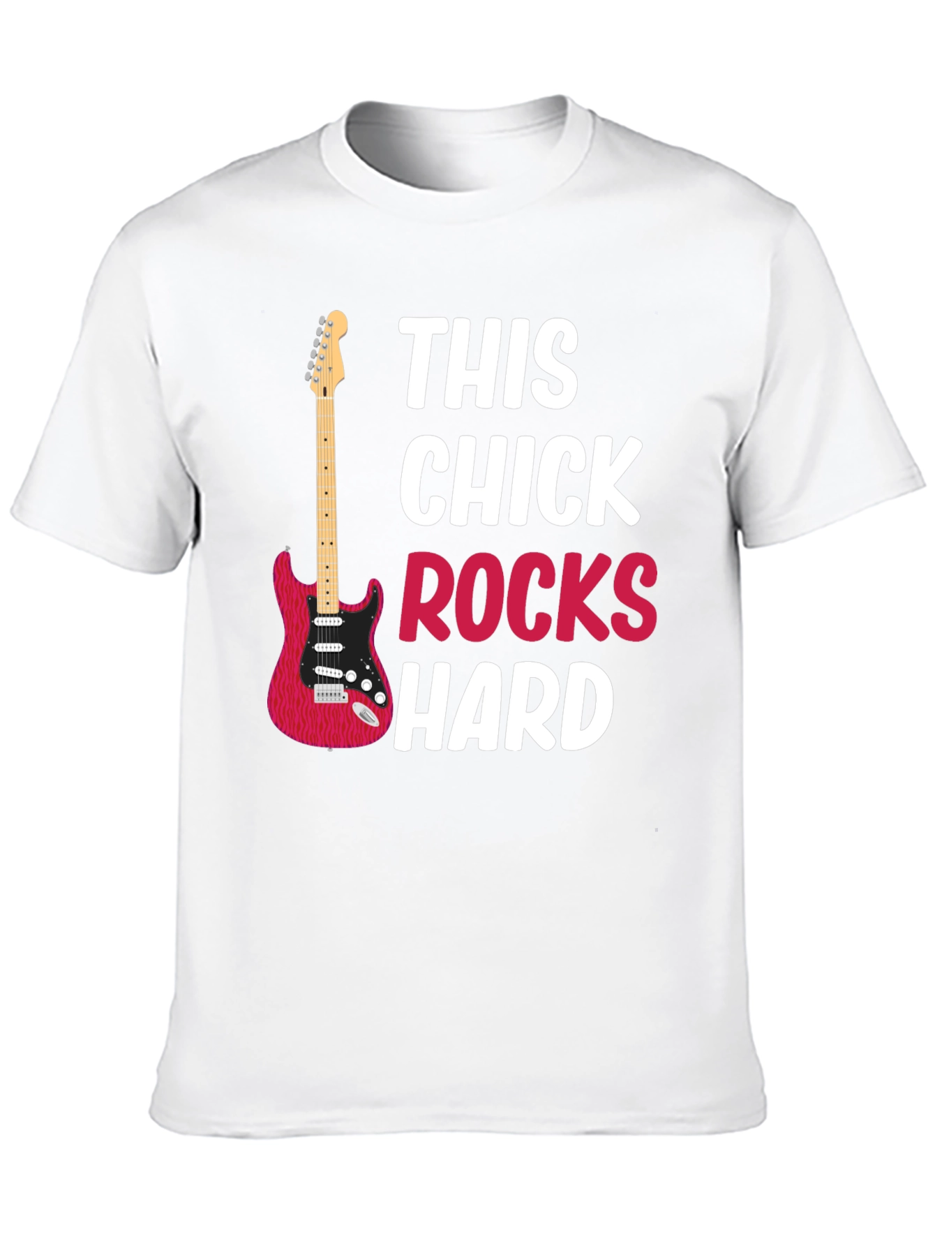 This Chick Rocks Hard Graphic T-Shirt